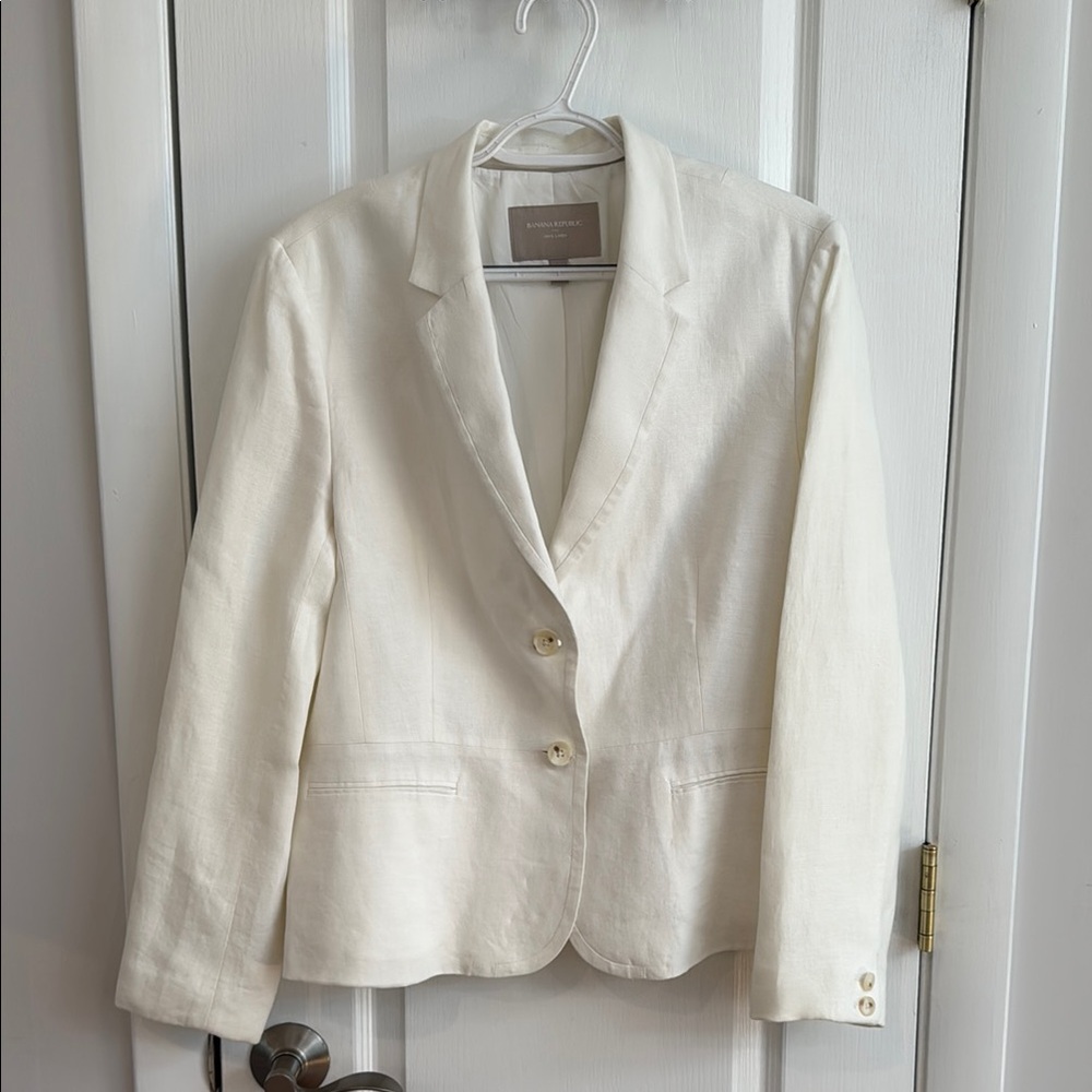 Banana Republic Factory Linen Blazer Suit Jacket - Picture 1 of 15